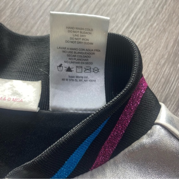 LOL Silver and Black Star Jacket Size 7/8 - Picture 7 of 10